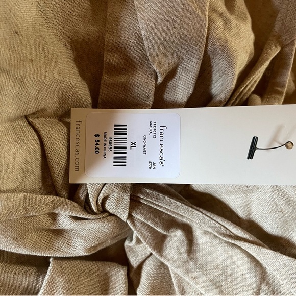 Fallan Linen Side Knot Midi Skirt - Picture 4 of 4